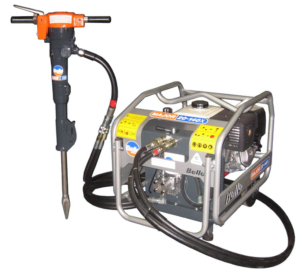 Hydraulic Breaker with Portable Petrol Powerpack